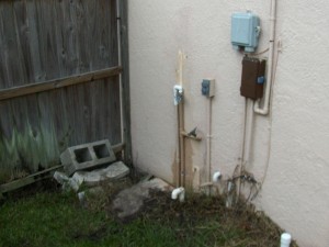 the water system is gone